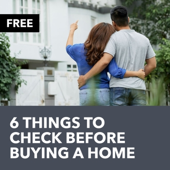 Cover of 6 Things To Check Before Buying A Home — free real estate guide