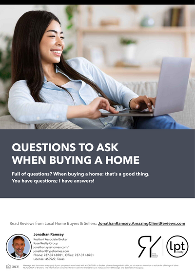 Cover of Questions To Ask When Buying A Home — free real estate guide