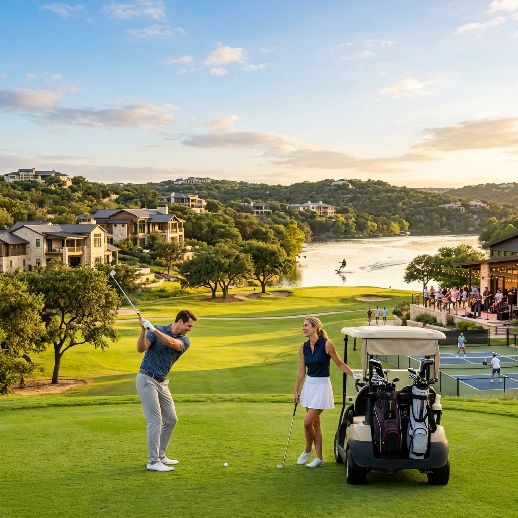 Spanish Oaks Hill Country luxury golf community near Bee Cave Texas